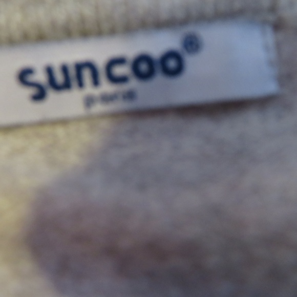 SUNCOO GREY CARDIGAN SWEATER TOP SZ: S * - Picture 7 of 7